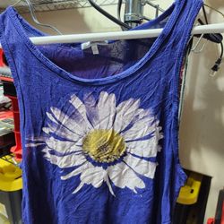 Womens Flower Print Tank Top