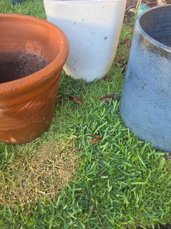 3 big pots for plants 295 Cermic 1 clay