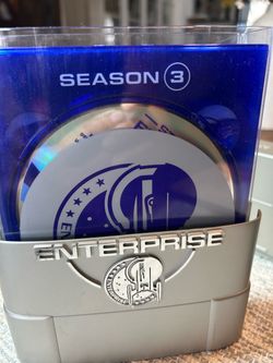 😱6 collectors DVD Blue Ray box set, Star Trek Enterprise Season 3 with aluminum carrying Case