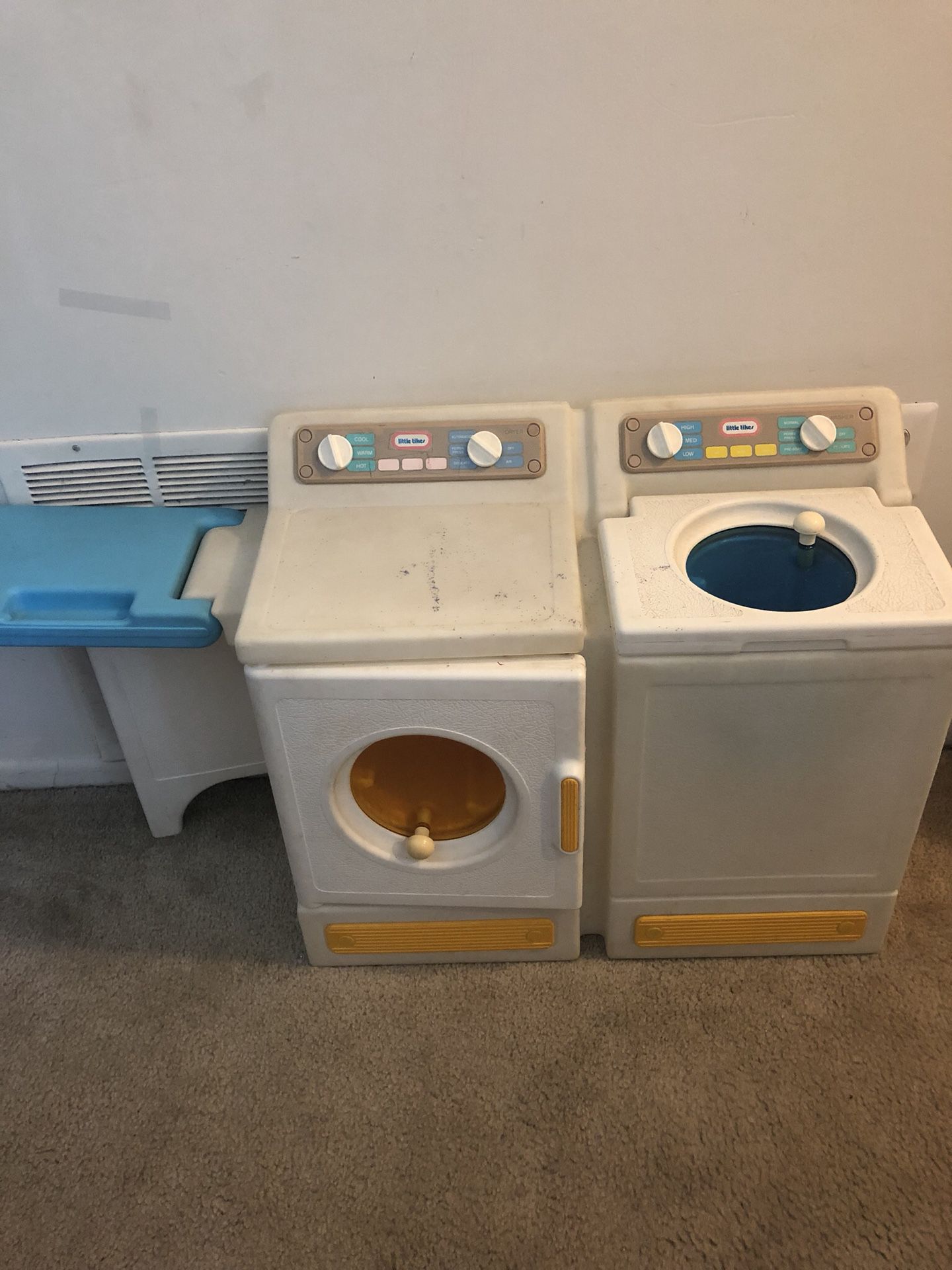 Vintage little tikes washer dryer set