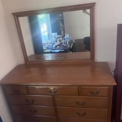 Wooden Vanity Dresser