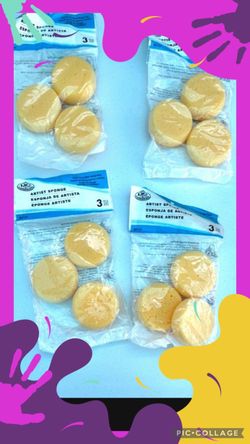 Sponges Paint & Clay-NEW-art, design, craft, hobby, teacher, Classroom