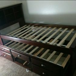 Twin/Twin Bedset W/3 Storage Drawers & Shelf(Mattress Included:$769)