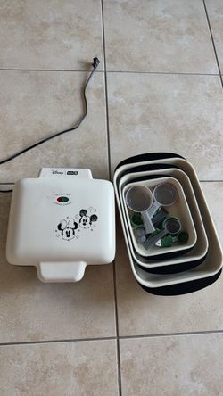 Disney Mickey & Friends Waffle Maker + Bakeware Set – $30