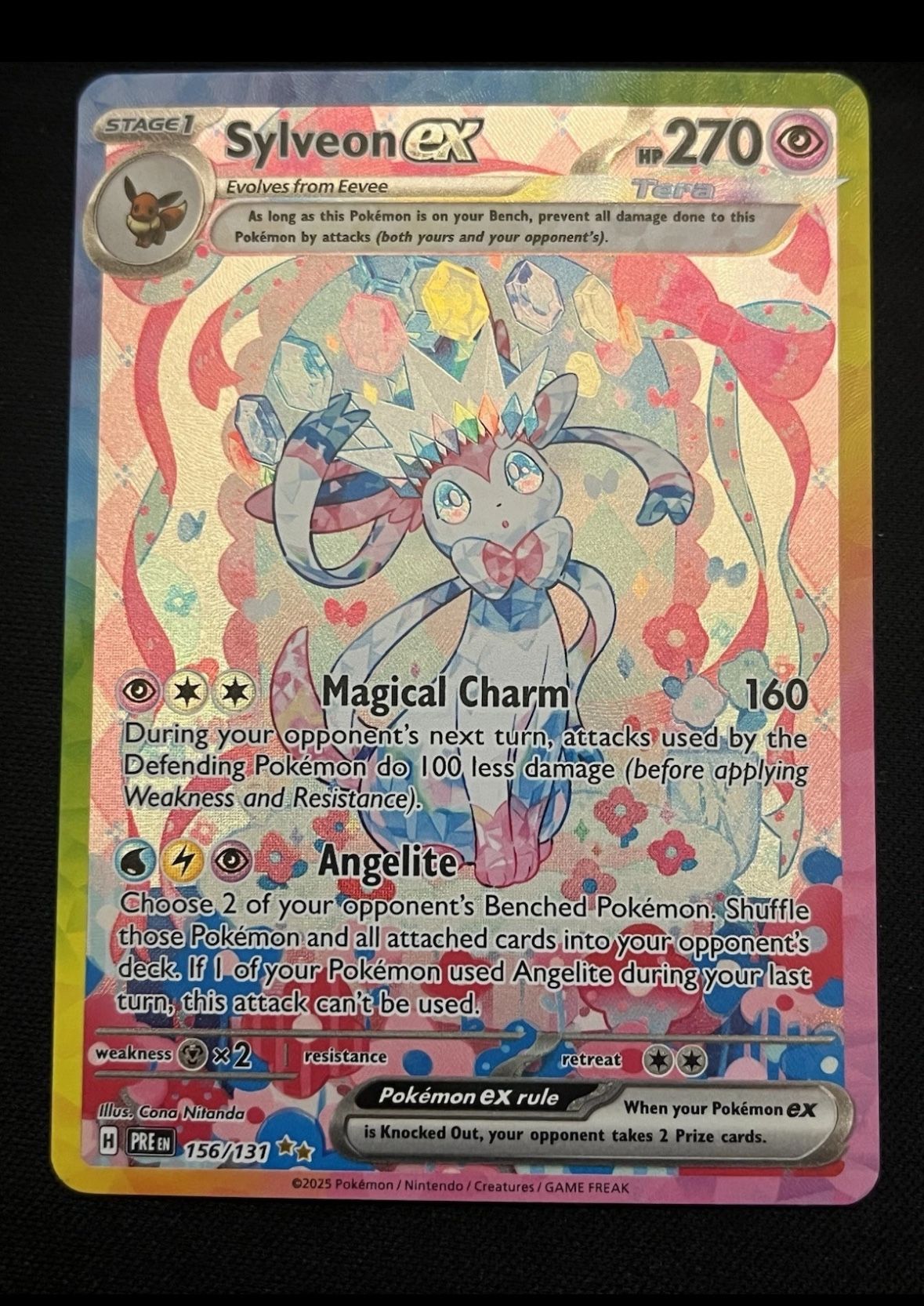 sylveon ex prismatic evolutions (NM)