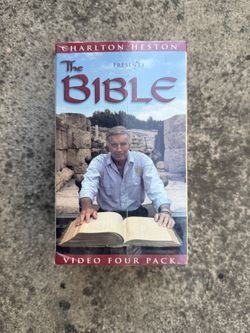 Charlton Heston “The Bible” video four-pack