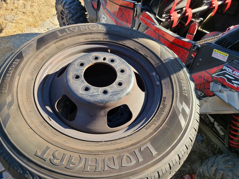 Dodge ram 3500 dually rim and tires