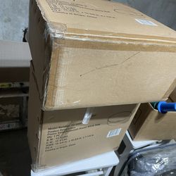 Semi-Resessed Round White Sink