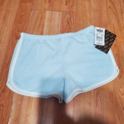 VANS Girl Baby Blue Gr SAS Shorts Size Small VN0A5AUBYNV