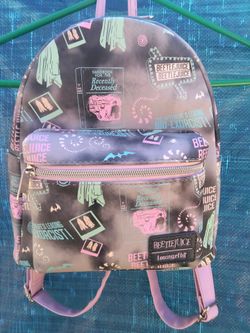 Loungefly Beetlejuice Pastel Tie-Dye Mini Backpack