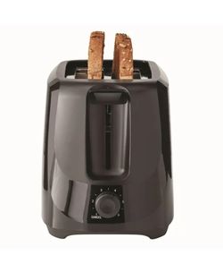 Brand new in box.Slice toaster with 6 shade settings and removable crumb tray. 