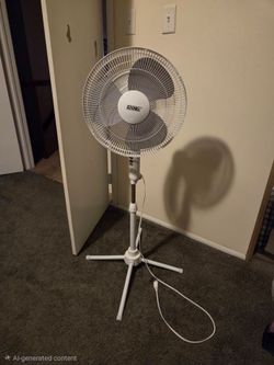 EZ-Chill White Pedestal Standing Fan