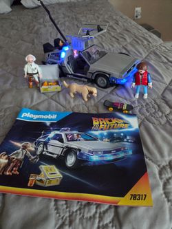 Playmobil Back to the Future DeLorean Time Machine Set 70317 Marty Doc Brown