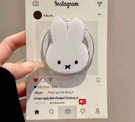 Kawaii Miffy Rabbit Magnetic Phone Stand Cartoon Telescopic Portable Stand