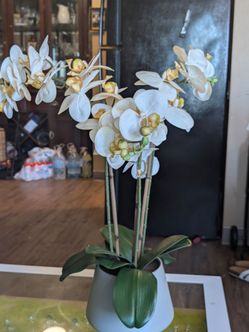Faux Orchid arrangement