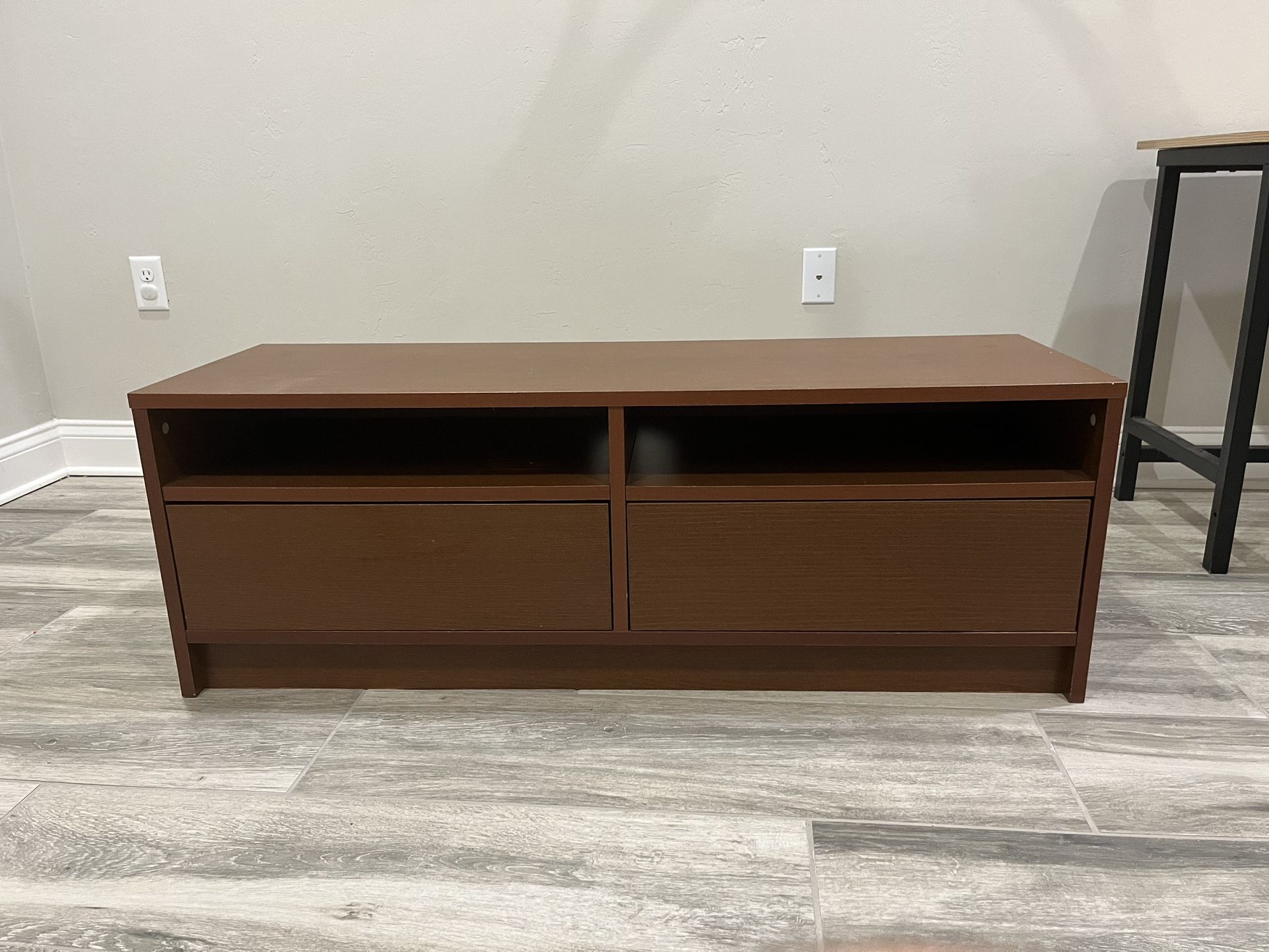 Short Tv Stand Storage Entertainment Center 