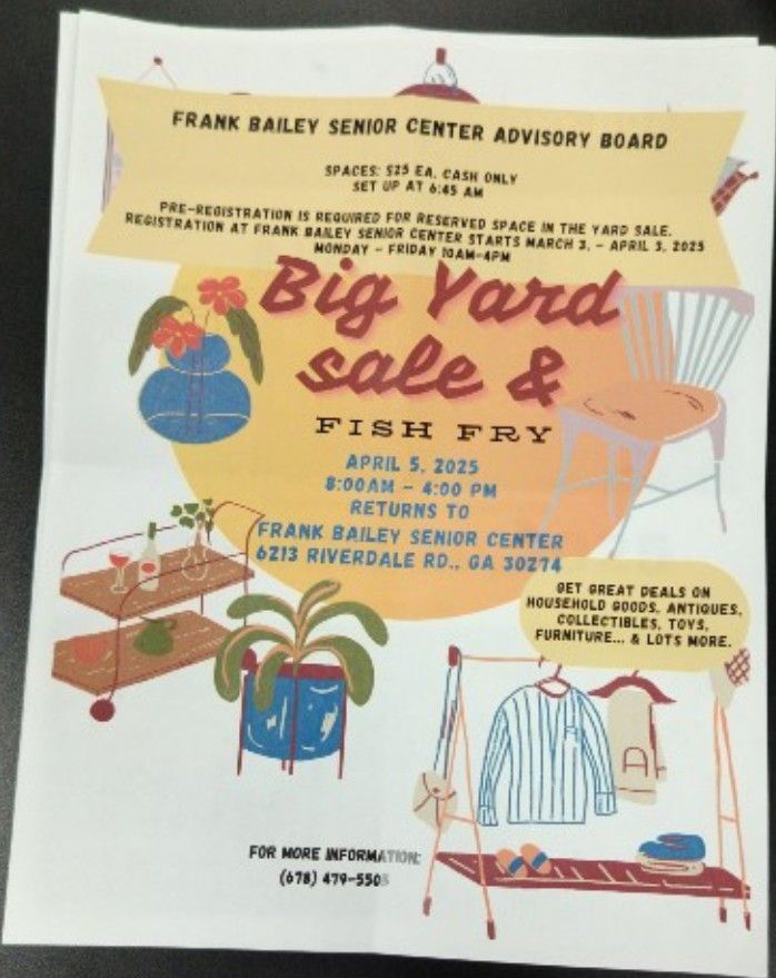 Yard Sale Coming Up