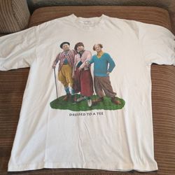 Vintage 3 stooges movie promo tee