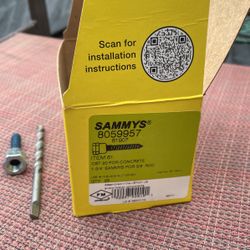 New In Box Threaded Rod Anchoring System For 3/8 Rods