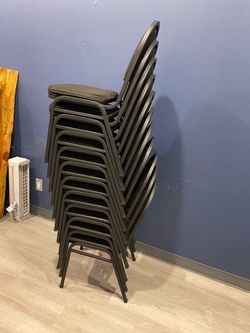 $20 each Black Stackable Banquet Chairs