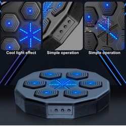 New Music Boxing Machinewith Two Pairs of Gloves, Upgraded 2.0 Smart Bluetooth Music Boxing Parent-C