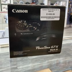 Canon PowerShot G7X Mark III