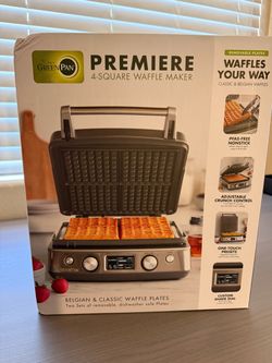 GreenPan Green Pan Premiere Waffle Maker Brand New Open Box