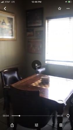 5 Piece Bar style checkers and Backgammon Table