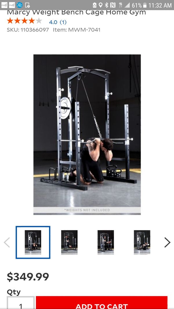 Marcy Weight Bench Cage Home Gym Sunday Pickup Available For Sale