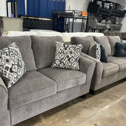 brand new living room set from ashleys homestore sofa and loveseat only $1199