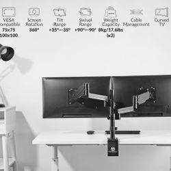TechOrbits Dual Monitor Stand