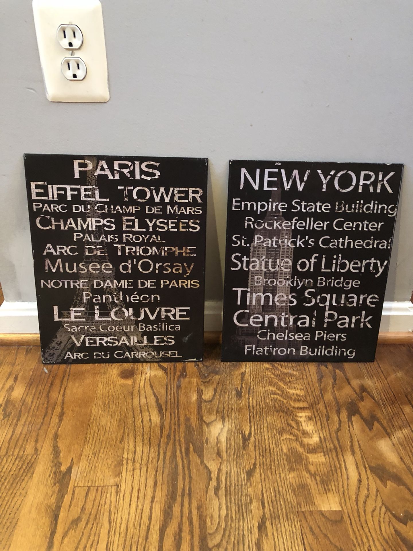 Metal wall art set