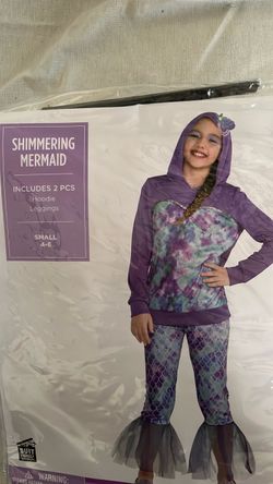 Shimmering Mermaid Kids Costume Set Size Small