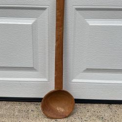 Large Hand Made Wooden Spoon Primitive Decor