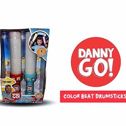 Danny Go! Color Beat Light-Up Musical Drumsticks Toy for Kids Ages 3 and Up