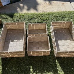 Set Of 4 Woven Baskets.  $10 for all!