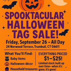 Halloween Tag Sale