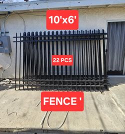 EACH FOR SALE BRAND NEW  FENCES 10'X6' POST AND HARDWARE INCLUDED 
POWDER COATED SURFACE BLACK
EASY TO INSTALLED
HARDWARE AVAILABLE
IDEAL FOR HOUSE,LA