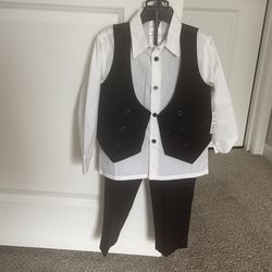 Black Toddler Suit Set