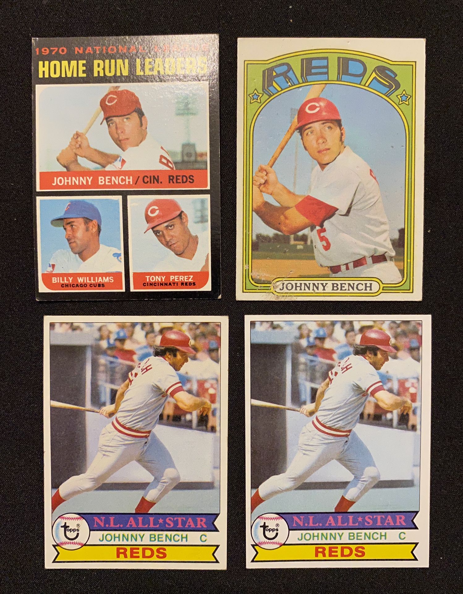 Johnny Bench (12) baseball card lot