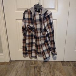 Rsq Flannel Hoodie