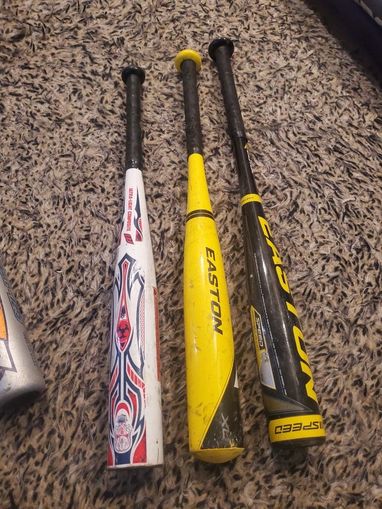 3 Quality Tee Ball Bats 4 Softball  7 Baseball  Prices In Description 