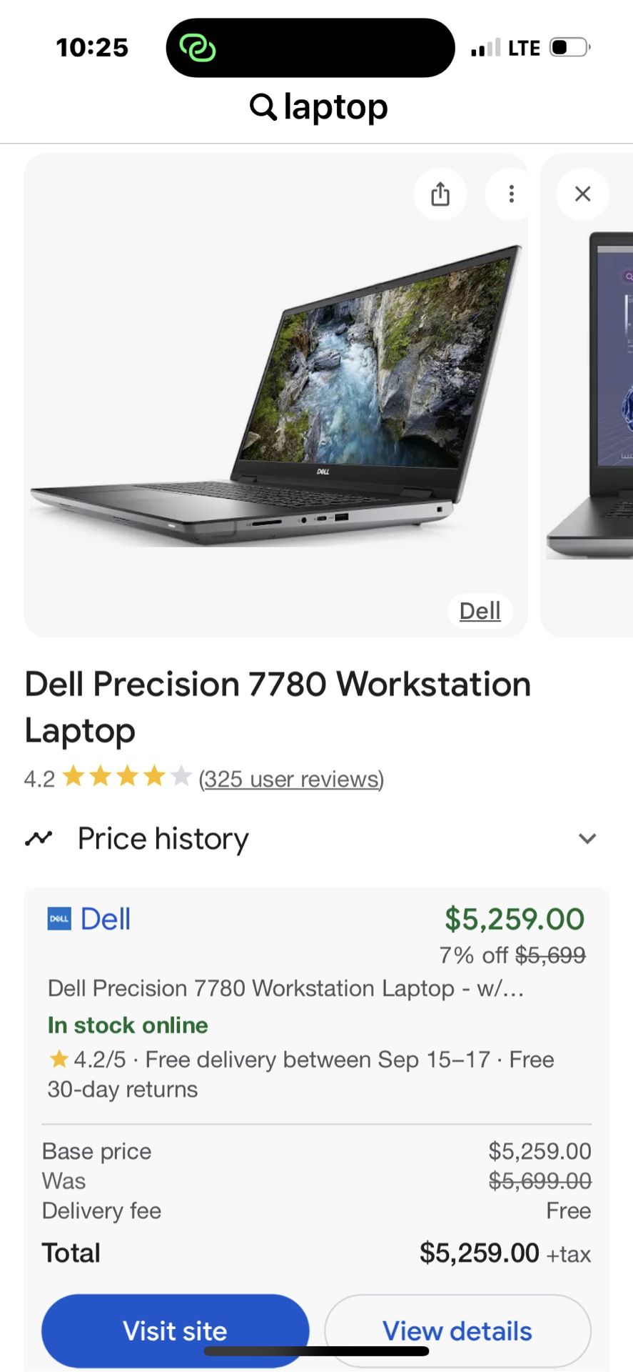 Dell Precision 7780 Workstation Laptop