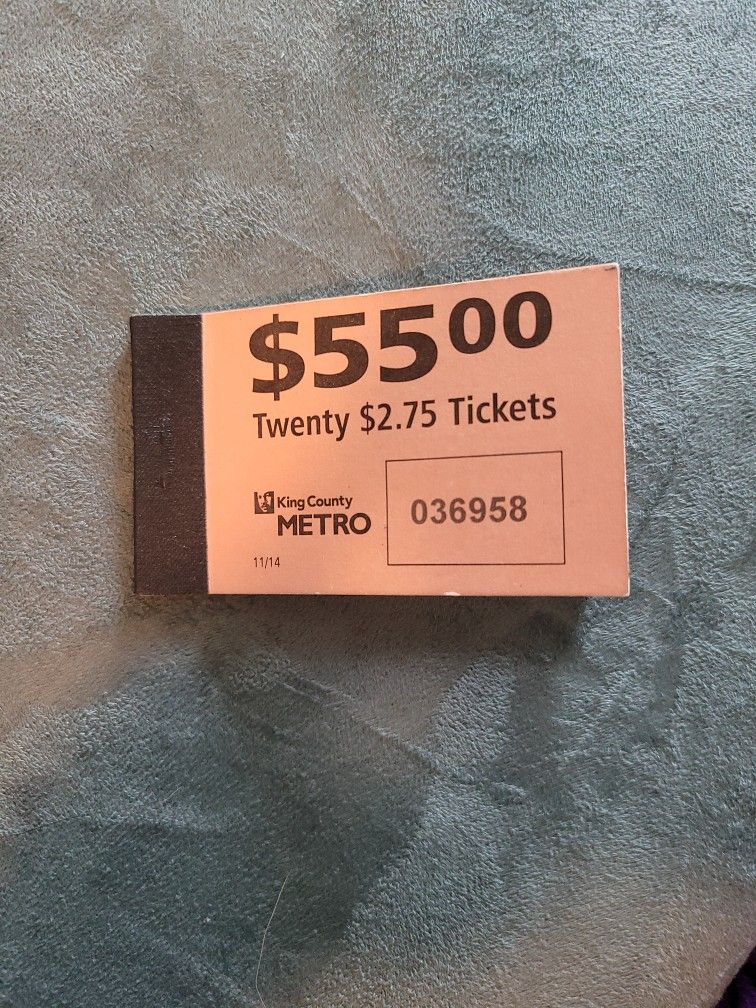 King County Metro Bus Tickets