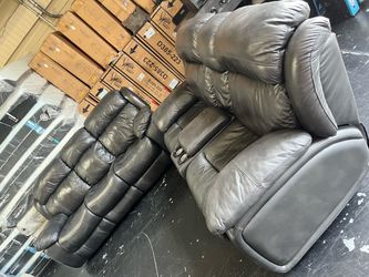 Leather living room set