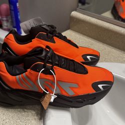New! Adidas Yeezy Boost 700 MNVN 'Orange' Rare Color.