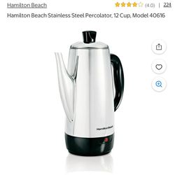May Deliver Depending On Distance -Percolator Coffee Maker 