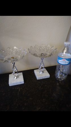 2 crystal and marble