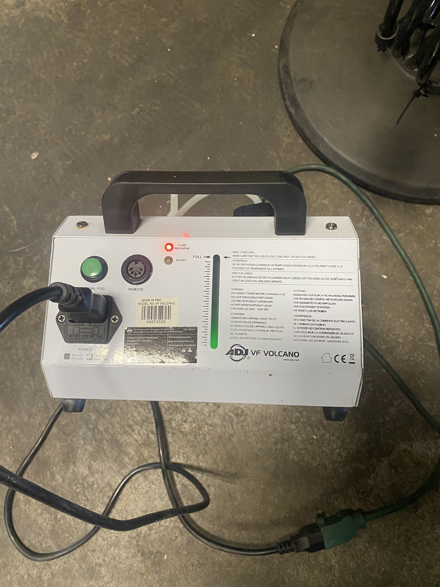 Eliminator Lighting VF Volcano EP Fog Machine No Remote
