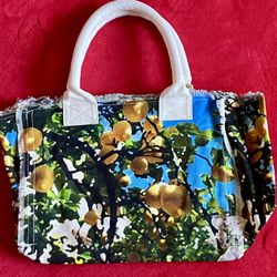 G by Giuliana LEMON TREE Canvas Bag Tote ‼️ See HUGE COLLECTION Of VINTAGE - RARE & DESIGNER CHRISTMAS GIFTS Here .... 